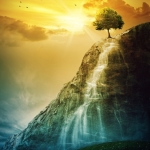 Waterfall tree