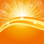 Abstract background with sun light rays